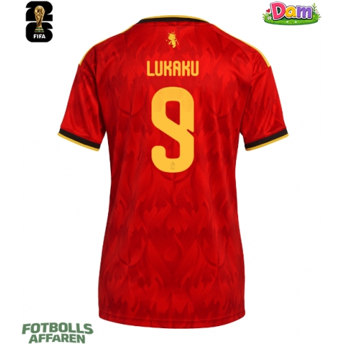 Belgien Romelu Lukaku #9 Hemmatröja Kvinnor VM 2026 Kortärmad